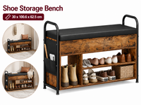 Thumbnail for VASAGLE Shoe Storage Bench
