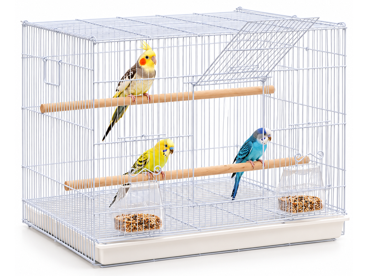 Bird Cage Parrot Aviary Perch Carrier