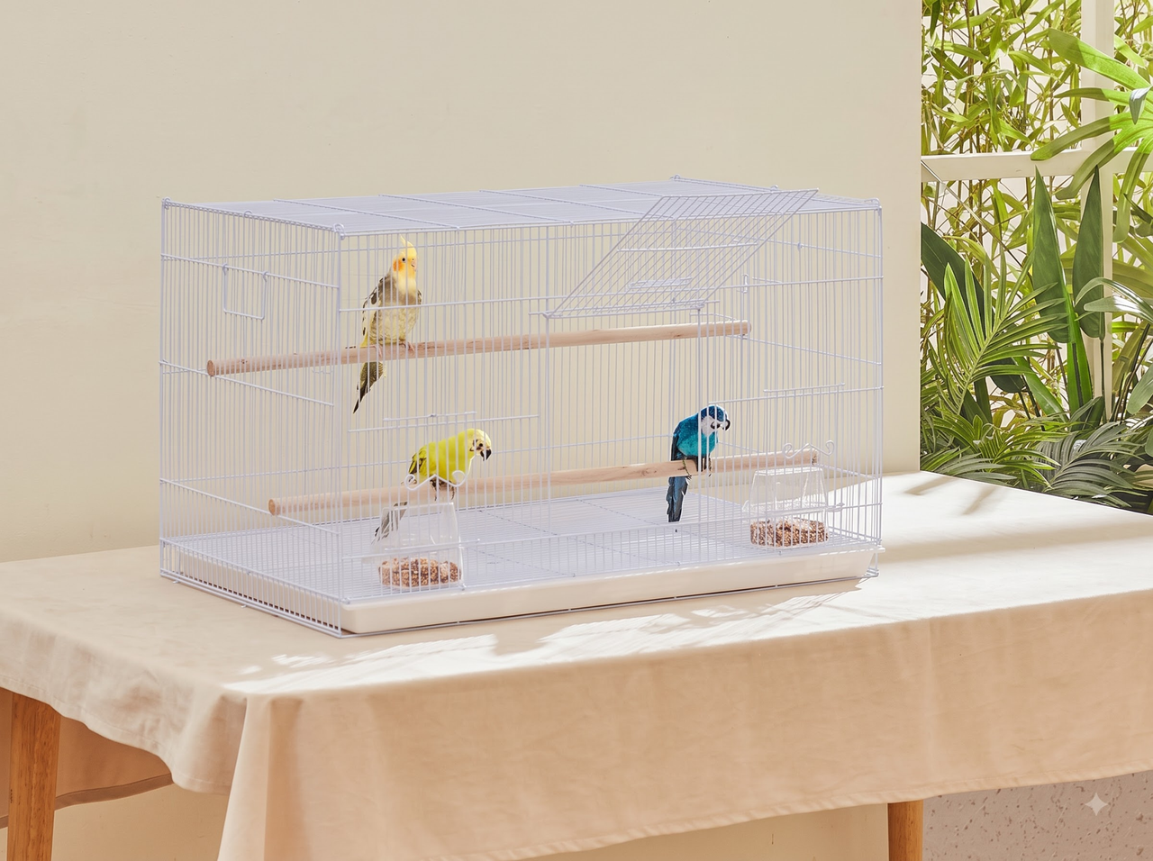 Bird Cage Parrot Aviary Perch Carrier
