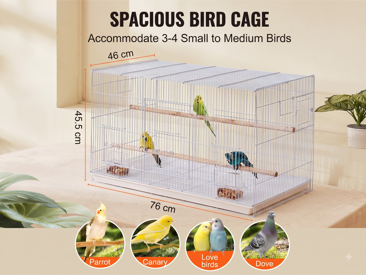 Bird Cage Parrot Aviary Perch Carrier