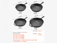 Thumbnail for Cast Iron Skillet Set