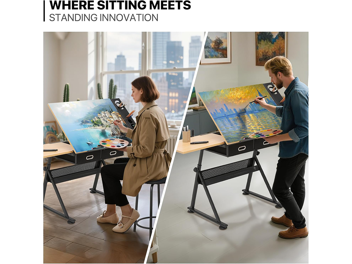 Drafting table Drawing Art Table with Stool