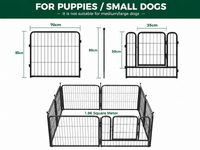 Thumbnail for Dog Playpen Pet Play pen Fence 8 Panels