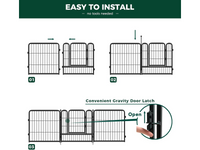 Thumbnail for Dog Playpen Pet Play pen Fence 8 Panels