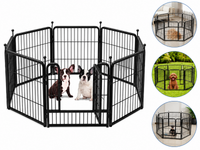 Thumbnail for Dog Playpen Pet Play pen Fence 8 Panels