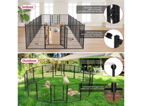Thumbnail for Dog Playpen Pet Play Pen 12 Panel 80*80cm