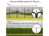 Thumbnail for Dog Playpen Pet Play Pen 12 Panel 80*80cm
