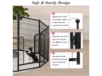 Thumbnail for Dog Playpen Pet Play Pen 12 Panel 80*80cm