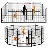 Thumbnail for Dog Playpen Pet Play Pen 12 Panel 80*80cm