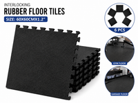 Thumbnail for Gym Flooring Rubber Mats 6PCS