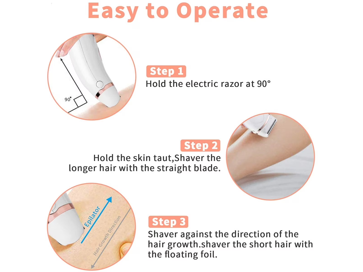 Rechargeable Electric Hair Remover Epilator Hair Shaver