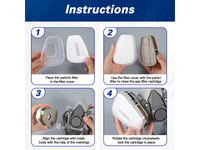 Thumbnail for Respirator Mask With Safety Glasses