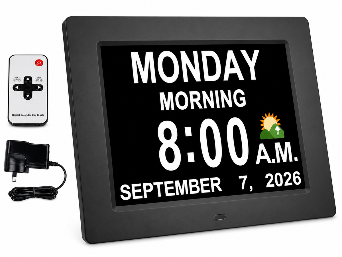 Digital Calendar Day Clock