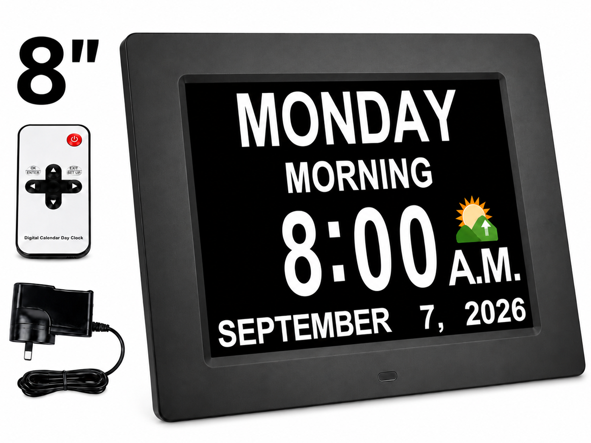 Digital Calendar Day Clock
