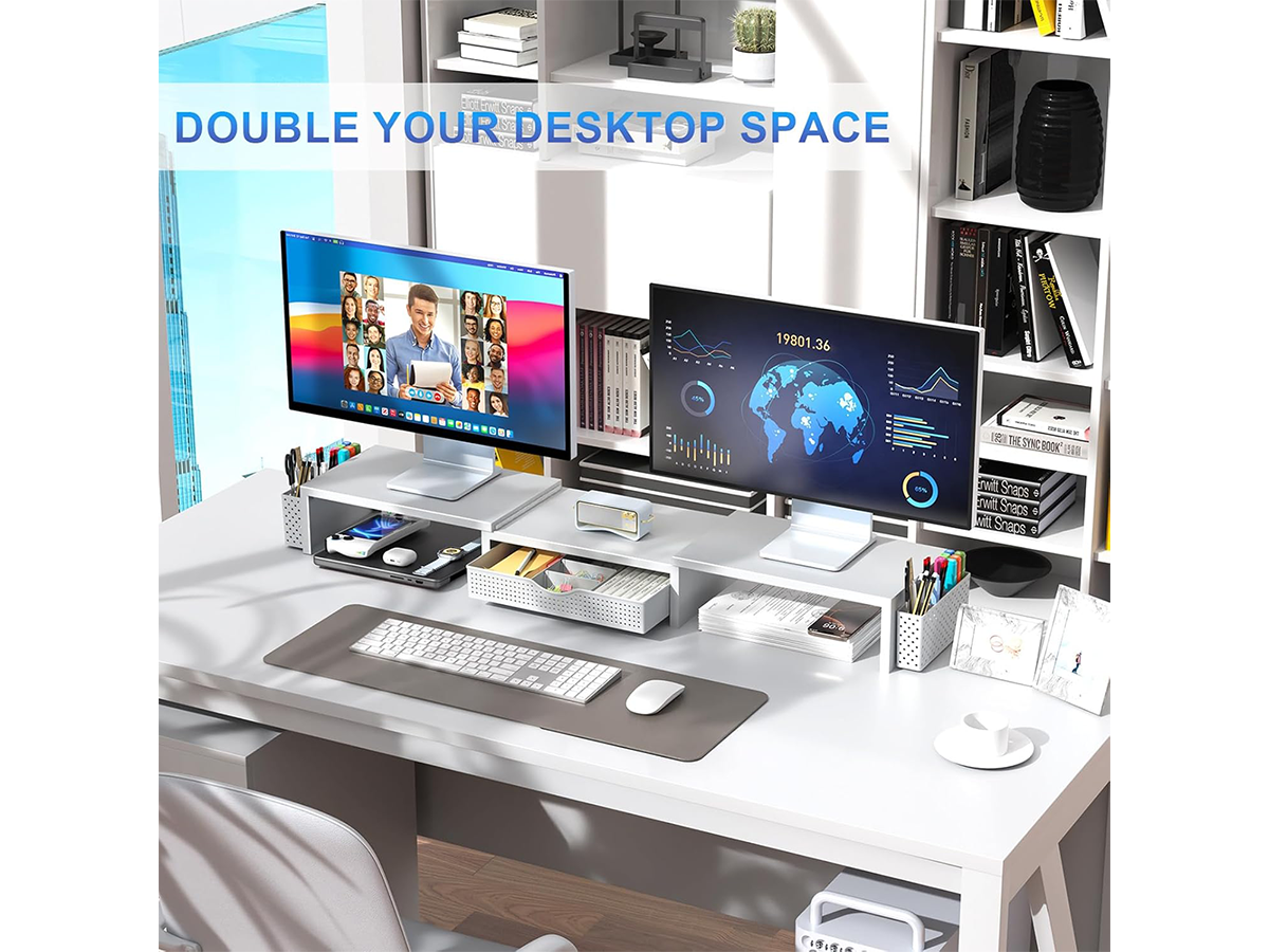 Dual Monitor Stand Riser