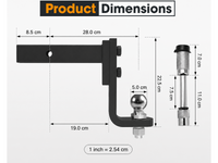 Thumbnail for Adjustable Towbar Drop Tow Bar