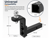 Thumbnail for Adjustable Towbar Drop Tow Bar