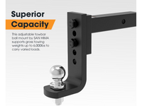 Thumbnail for Adjustable Towbar Drop Tow Bar