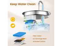 Thumbnail for Cat Water Fountain Stainless Steel 2L