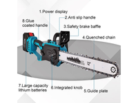 Thumbnail for 12 Inch Cordless Chain saw 21V Electric Pruning Saw