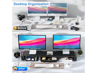 Thumbnail for Modern Dual Monitor Laptop Stand with Adjustable Length