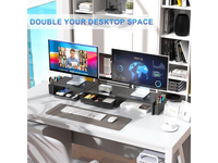 Thumbnail for Modern Dual Monitor Laptop Stand with Adjustable Length