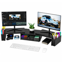 Thumbnail for Modern Dual Monitor Laptop Stand with Adjustable Length