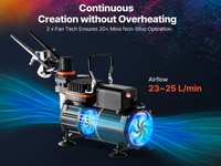 Thumbnail for Air brush Compressor with Tank