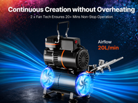 Thumbnail for Air brush Compressor with Tank