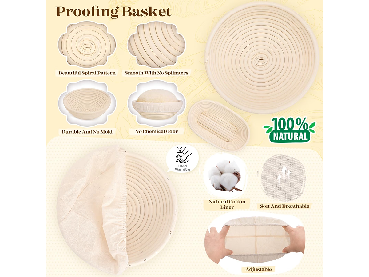 Bread Proofing Basket Set