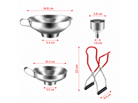 Thumbnail for Stainless Steel Kitchen Funnel Set