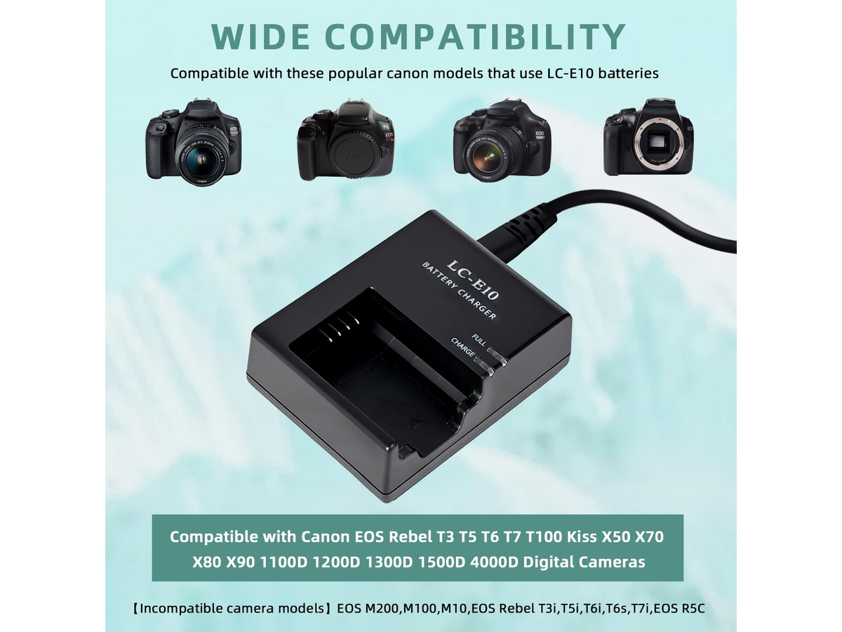 Canon Battery Charger for LP-E10 LC-E10