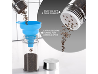Thumbnail for Spice Rack Stand Carousel Rotating Glass 16 Jars