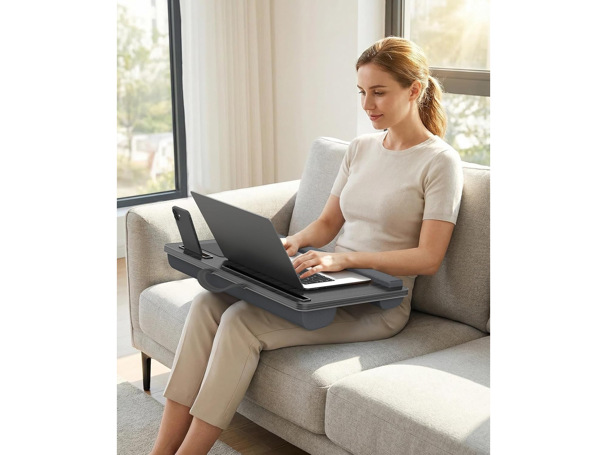 Laptop Table Lap Desk with Cushion