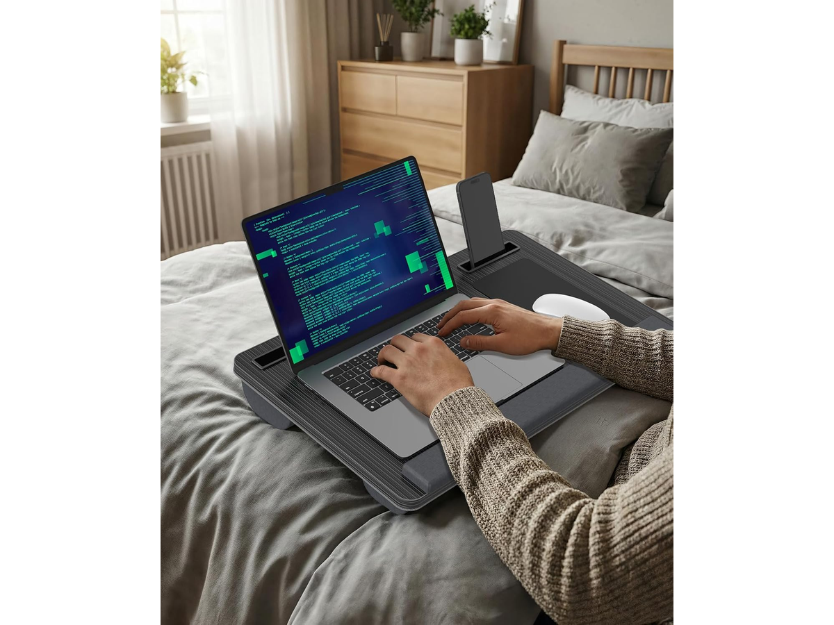 Laptop Table Lap Desk with Cushion