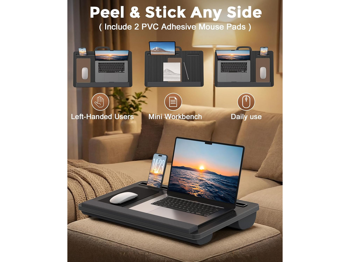 Laptop Table Lap Desk with Cushion