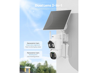 Thumbnail for Solar Security Camera 4MP Dual Lens Wireless PTZ Outdoor Camera