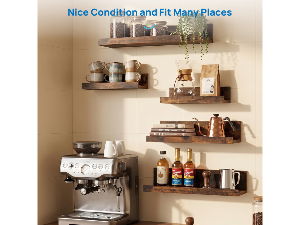 CURA Shelf Wall Mounted 5 PCS