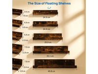 Thumbnail for CURA Shelf Wall Mounted 5 PCS