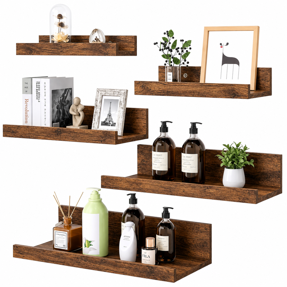 CURA Shelf Wall Mounted 5 PCS