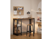 Thumbnail for Bar Table and Stools Set Dining Desk Kitchen Chairs