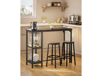 Thumbnail for Bar Table and Stools Set Dining Desk Kitchen Chairs