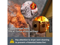 Thumbnail for Flexible Dryer Vent Cleaner Kit