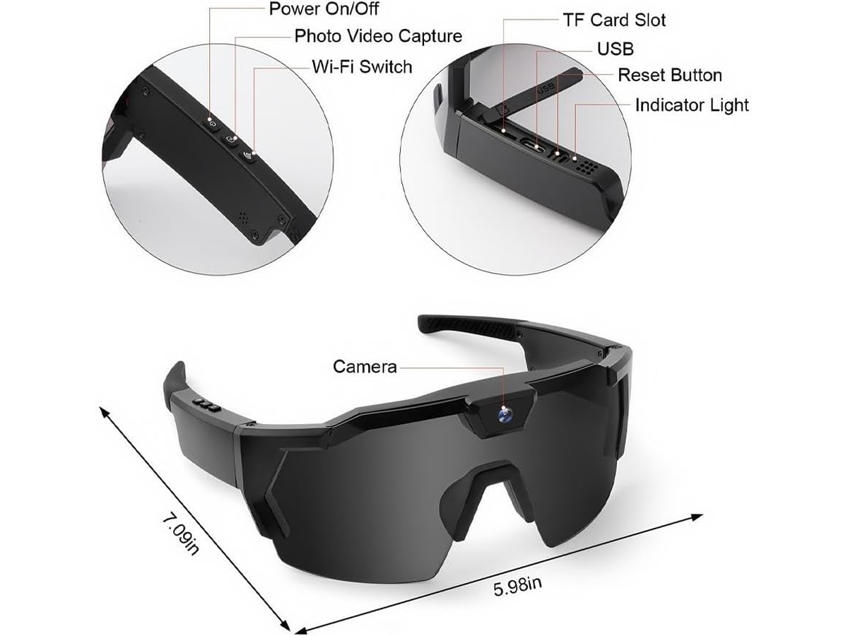 Video Recording Smart Camera Glasses
