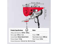 Thumbnail for Electric Hoist Winch 600kg