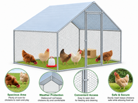 Thumbnail for Outdoor Chicken Run with Roof Cover