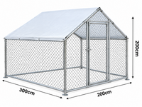 Thumbnail for Outdoor Chicken Run with Roof Cover