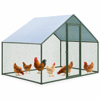 Thumbnail for Outdoor Chicken Run with Roof Cover
