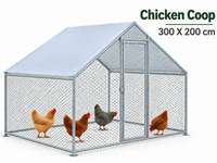 Thumbnail for Outdoor Chicken Run with Roof Cover
