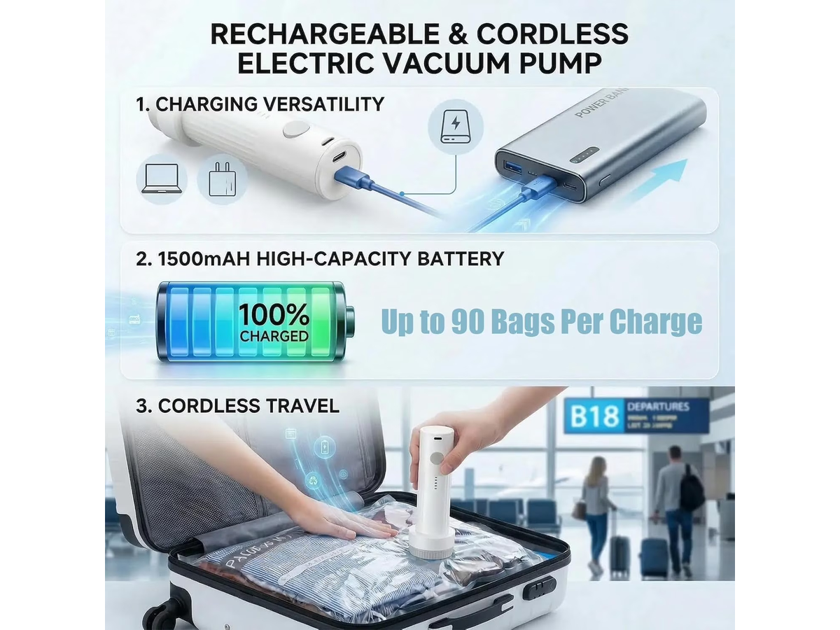 Vacuum Storage Bag with Air Pump